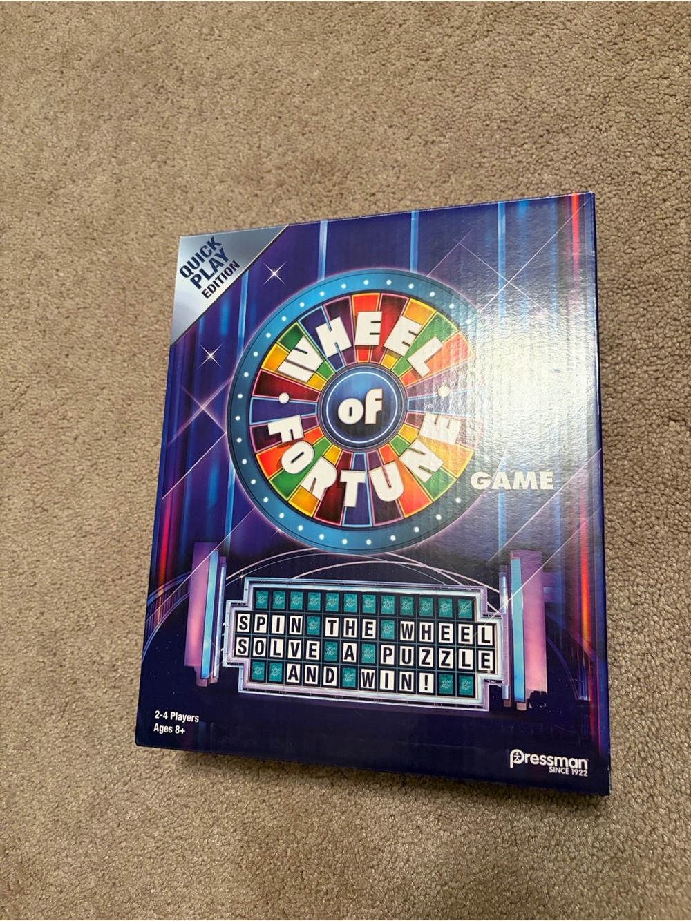 Wheel of Fortune Quick Play Edition Board Game